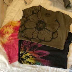 Lot of 3 v-neck t shirts